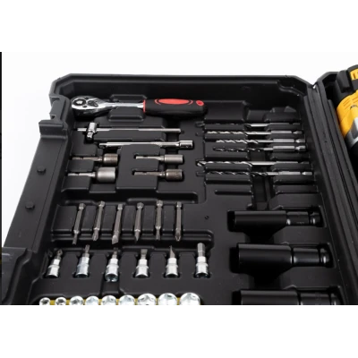 Trusa autofiletanta de impact 2 acumulatori 36V 8Ah 38 accesorii GALBENA