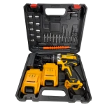 Trusa Bormasina cu percutie 2 acumulatori 36V 5Ah cu 26 accesorii