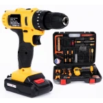 Trusa Bormasina cu percutie 2 acumulatori  24 V 6A + accesorii  110 PIESE