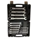 Trusa chei combinate cu clichet si cap articulat dimensiuni de la 8 la 24mm 14 piese