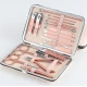 Trusa completa Mani Pedi de 18 piese din OTEL Inoxidabil si Accesorii Pentru Ingrijire Faciala ROZ