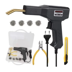 Trusa Pistol Si Capse Pentru Lipit Plastic LH50 Putere 50W Negru