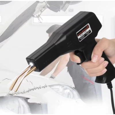 Trusa Pistol Si Capse Pentru Lipit Plastic LH50 Putere 50W Negru