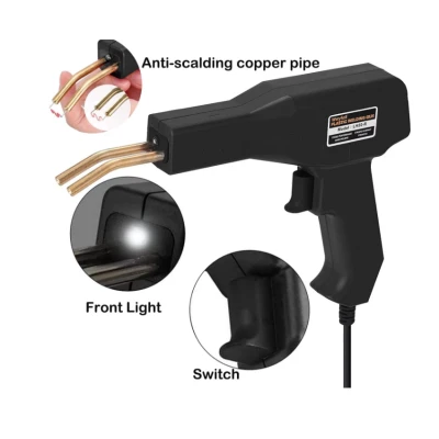 Trusa Pistol Si Capse Pentru Lipit Plastic LH50 Putere 50W Negru