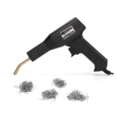 Trusa Pistol Si Capse Pentru Lipit Plastic LH50 Putere 50W Negru