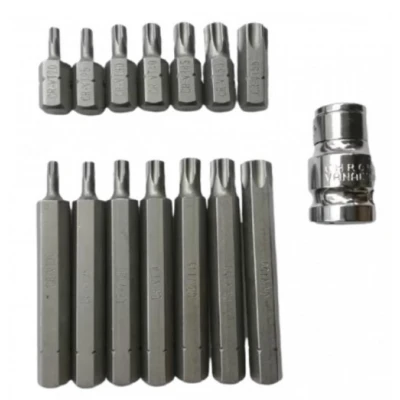Trusa profesionala de scule 15 piese Biti Torx H10