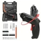 Trusa surubelnita electrica fara fir cu accesorii 1800mah maner ajustabil