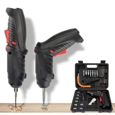 Trusa surubelnita electrica fara fir cu accesorii 1800mah maner ajustabil