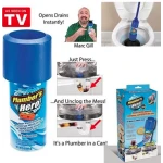 Tub cu presiune pentru desfundat scurgerile Plumber's Hero