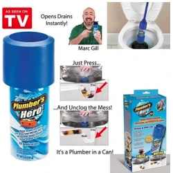 Tub cu presiune pentru desfundat scurgerile Plumber's Hero
