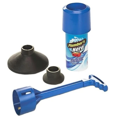Tub cu presiune pentru desfundat scurgerile Plumber's Hero