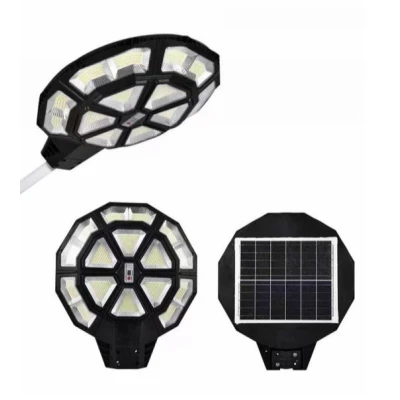 UB Lampa solara stradala  990 LED putere 1000W cu telecomanda ROTUNDA SUS