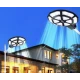 UB Lampa solara stradala  990 LED putere 1000W cu telecomanda ROTUNDA SUS