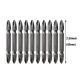UB Set 10 Biti de impact cu 2 capete 65mm prindere 1/4 hexagonal