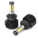 UB Set 2 leduri H4 cu doua faze 360 grade 4 fete luminoase alb putere 200W temperatura 6000k