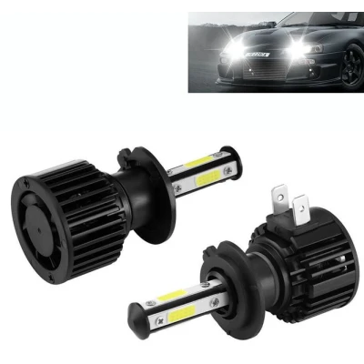 UB Set 2 leduri H4 cu doua faze 360 grade 4 fete luminoase alb putere 200W temperatura 6000k