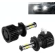 UB Set 2 leduri H4 cu doua faze 360 grade 4 fete luminoase alb putere 200W temperatura 6000k