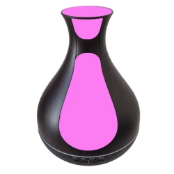 Umdificator / Difuzor de aroma LED 7 culori Maro inchis cu alb