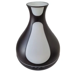 Umdificator / Difuzor de aroma LED 7 culori Maro inchis cu alb