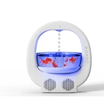 Umidificator antigravitatie cu difuzor bluetooth si efect vizual picaturi Model Y11 cu rezervor si Iluminare LED