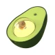 Umidificator AVOCADO 210ml 138x102x86mm portabil cu lumina de noapte