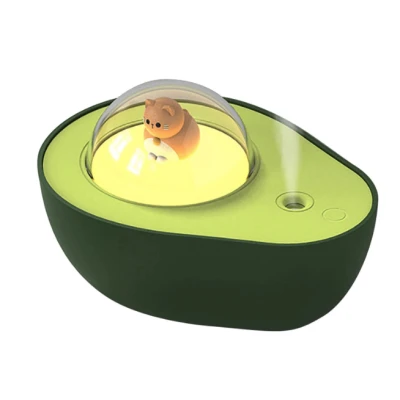 Umidificator AVOCADO 210ml 138x102x86mm portabil cu lumina de noapte