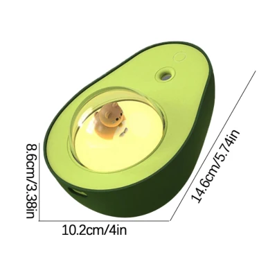 Umidificator AVOCADO 210ml 138x102x86mm portabil cu lumina de noapte