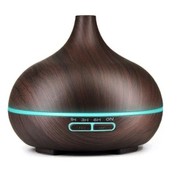 Umidificator de Aer 300ml LED DARK WOOD Difuzor 