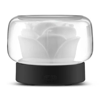 Umidificator pentru camera in forma de trandafir 400ml
