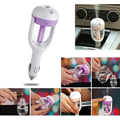 Umidificator pentru masina portabil cu functie aromaterapie alimentare priza 12V 50 ml