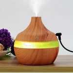 Umidificator purificator aromaterapie ultrasunete cu iluminare RGB 300ml