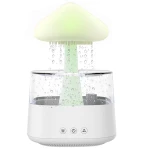 Umidificator stil CIUPERCA din ABS cu telecomanda 450 ml alb