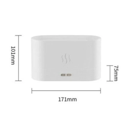 Umidificator Ultrasonic Cu Efect Flacara, Silentios, ALB