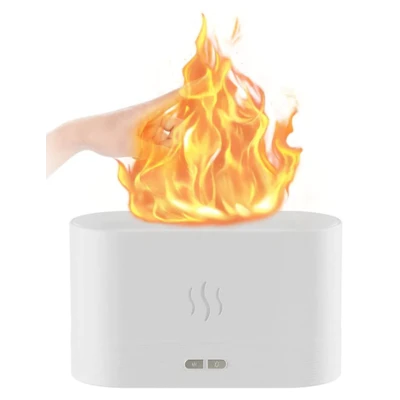 Umidificator Ultrasonic Cu Efect Flacara, Silentios, ALB