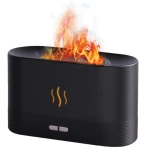 Umidificator Ultrasonic Cu Efect Flacara Silentios Negru
