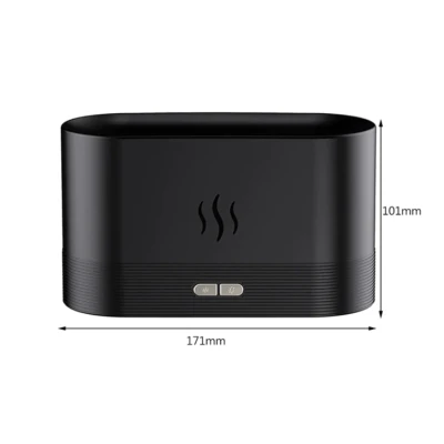 Umidificator Ultrasonic Cu Efect Flacara Silentios Negru
