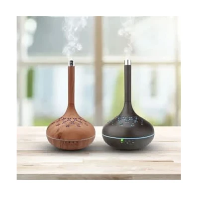Umidificator ultrasonic si difuzor de arome Q T59 Lemn deschis