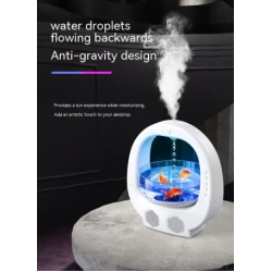 Umidificator Y11 cu antigravitatie 3 in 1 pentru birou cu difuzor Bluetooth