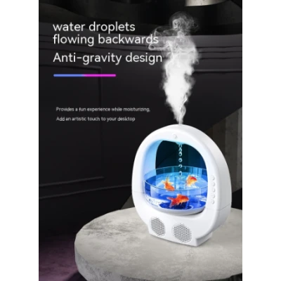 Umidificator Y11 cu antigravitatie 3 in 1 pentru birou cu difuzor Bluetooth