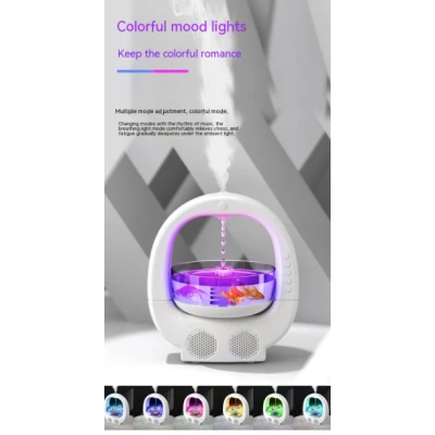 Umidificator Y11 cu antigravitatie 3 in 1 pentru birou cu difuzor Bluetooth