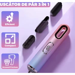 Uscator Profesional AO 49973 de Par 3 in 1 aparat multifunctional coafare si uscare 3 accesorii incluse
