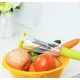 Ustensila pentru curatatul legumelor cu recipient pentru resturi