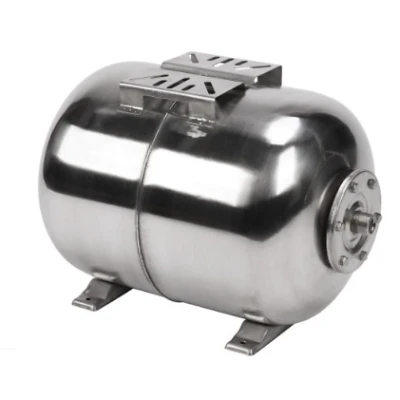 Vas expansiune hidrofor ORIZONTAL 50 litri, INOX 6 bari- membrana inclusa MX892