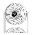 Ventilator de birou cu cap dublu silentios puternic reglabil cu 3 viteze