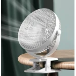 Ventilator de birou cu clema rotire 360 grade silentios