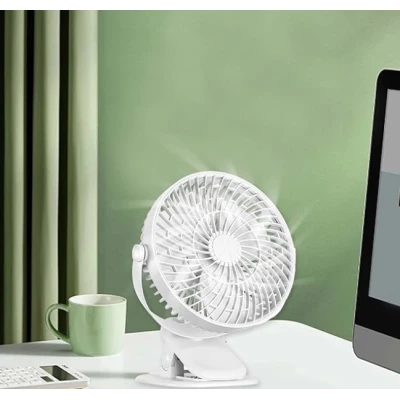 Ventilator de birou cu clema rotire 360 grade silentios