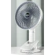 Ventilator de birou portabil cu clips reincarcabil silentios cu 3 viteze