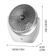 Ventilator de birou silentios multifunctional cu 3 trepte de viteza FAN