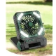 Ventilator de camping cu baterie de 10400Mah solar pentru exterior cu lumina led cu 4 viteze