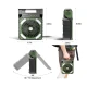 Ventilator de camping cu baterie de 10400Mah solar pentru exterior cu lumina led cu 4 viteze